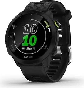 Garmin Forerunner 55, 42mm GPS running smartwatch, Black