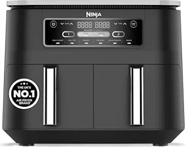 Ninja Foodi 6-in-1 Dual Zone 7.6L Air Fryer, 2 Drawers, Black AF300UK