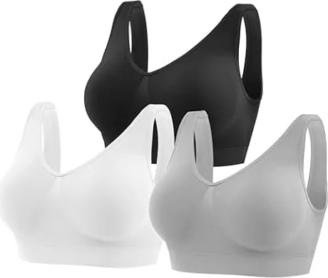 YUTYTH Sports Bras Women Wirefree Crop Top Seamless Bra Removable Pads