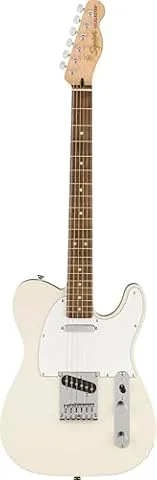 Squier by Fender Affinity Telecaster Beginner Electric Guitar, Olympic Wht