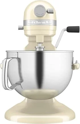 KitchenAid Artisan Bowl-Lift Stand Mixer, 5.6L Stainless Steel Bowl, 11 Speeds & Soft Start, Heavy Duty Full Metal Construction, Kneads 3.7kg Dough, Almond Cream