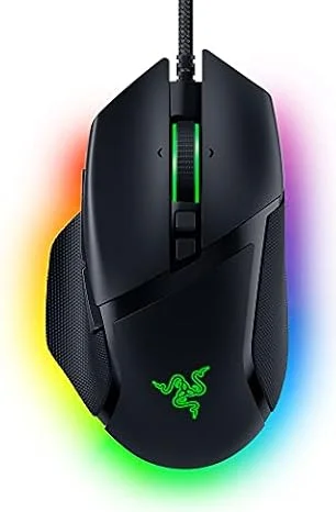 Razer Basilisk V3 - Wired Customisable Gaming Mouse (10+1 Programmable Buttons, HyperScroll Tilt Wheel, 11 Chroma RGB Lighting Zones, Optical Mouse Switches, Focus+ 26K DPI Optical Sensor) Black