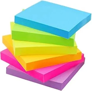 Early Buy Sticky Notes 3x3 Inch 600 Sheets, 6 Assorted Bright Colors