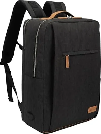 Hp hope Laptop Backpack Men Women for Travel, Durable Backpacks Carry On, with USB Charging Port, Fits 15.6-17.3 inch Laptop, Waterproof Resistant Luggage Business College Bag 29L Black