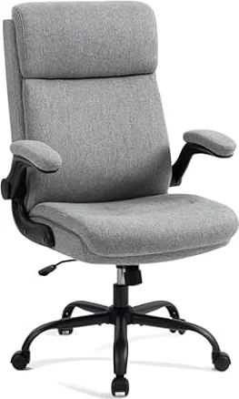 CASTLOVE Fabric Office Chair Ergonomic Desk Chairs for Home Office, Grey