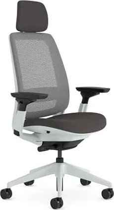 Steelcase Ergonomic office chair: Series 2, with Headrest, Nickel