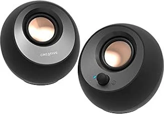 CREATIVE Pebble V3 Minimalistic 2.0 Desktop Speakers with USB Audio, Clear Dialog Enhancement, Bluetooth 5.0, 8W RMS with 16W Peak Power (Black)