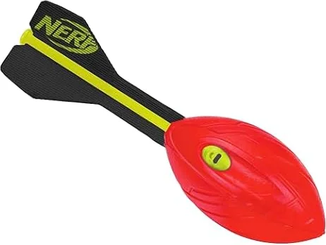 NERF Vortex Aero Howler Foam Ball – Classic Long-Distance Football - Flight-Optimizing Tail -- Hand Grip – Indoor and Outdoor Fun - Random color Red or Blue