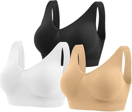 YUTYTH Sports Bras Women Wirefree Crop Top Seamless Bra Removable Pads