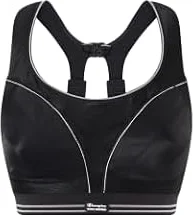 Champion Womens Shock Absorber S5044 Ultimate Run Bra, Black, 36C UK