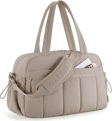 BAGSMART 24L Womens Gym Travel Bag, Weekend Overnight Cabin Bag, Wet Pocket