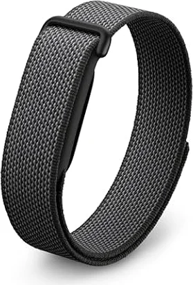 Fitbit Google Air - Screenless Activity Tracker with Fitness, Heart Rate, and Sleep Tracking - Personalized AI-Powered Coaching - Up to 7 Days’ Battery Life - Works with iOS and Android - Obsidian