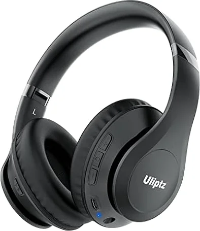 Uliptz Wireless Headphones Over Ear, 65 Hrs Playtime Bluetooth Headphones