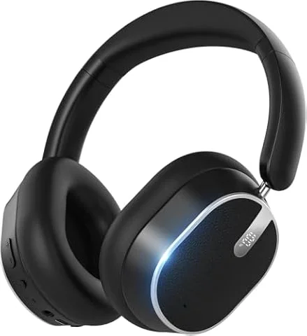 MMWOWARTS Hybrid Active Noise Cancelling Bluetooth Headphones,Bluetooth 6.0 Over Ear Wireless Headphones with 120H Playtime, Hi-Res Audio, Deep Bass, Memory Foam Ear Cups for Home Office Travel