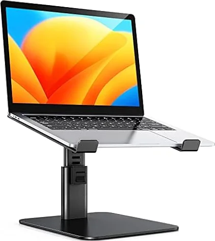 Babacom Laptop Stand for Desk, 8 Adjustable Height Aluminum Laptop Riser