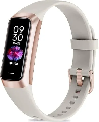 YJYK Fitness Tracker with 24/7 Heart Rate Blood Oxygen Sleep Monitor,Activity Tracker with 1.1" AMOLED Touch Color Screen, Multiple Sport Modes Step Counter,IP68 Waterproof for Women Men (White)