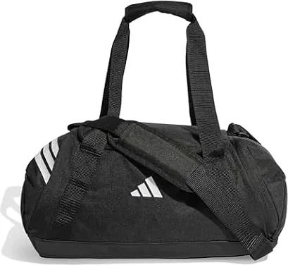 adidas Unisex Tiro Duffle Bag Small Duffel Bag, Black/White, One Size