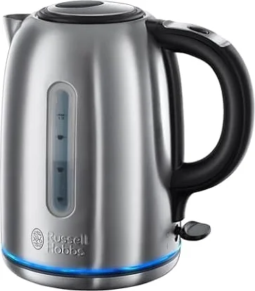 Russell Hobbs Brushed Stainless Steel Electric Kettle, 1.7L Cordless