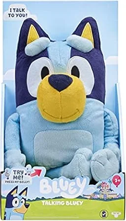 Bluey Talking Plush Toy, 13 Inch Interactive Soft Toy with Sounds