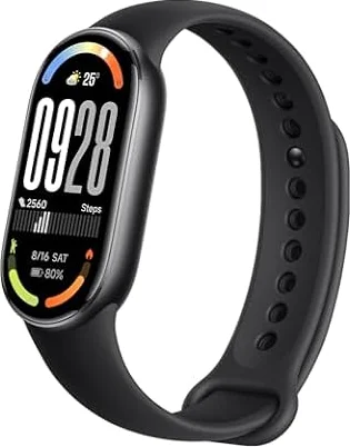 XIAOMI Smart Band 10 Fitness Tracker, 44mm AMOLED, 21 Day Battery, 150 Sports Modes, Sleep Monitoring, 5ATM, Midnight Black