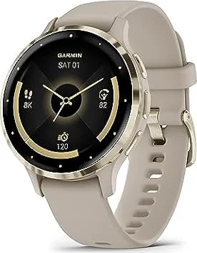 Garmin Venu 3S GPS Smartwatch, 41 mm, AMOLED, French Grey