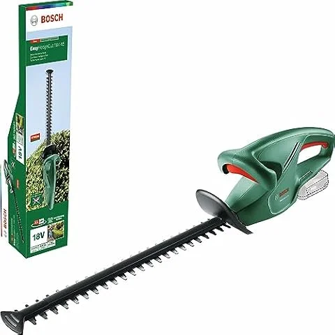 Bosch Cordless Hedge Cutter EasyHedgeCut 18-45 (Without Battery, 18 Volt System, Blade Length 45 cm, in Carton Packaging)