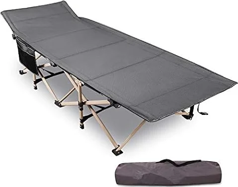 REDCAMP Camp Bed for Adults, 28" Extra Wide Heavy Duty Folding，Grey