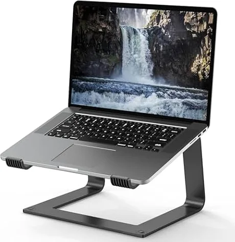 Tonmom Laptop Stand for Desk, Aluminum Laptop Riser Holder