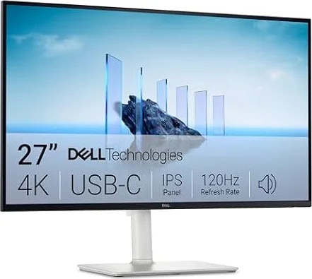 Dell 27 Plus USB-C Monitor - S2725QC, 4K UHD (3840x2160), 120Hz, IPS, 4ms