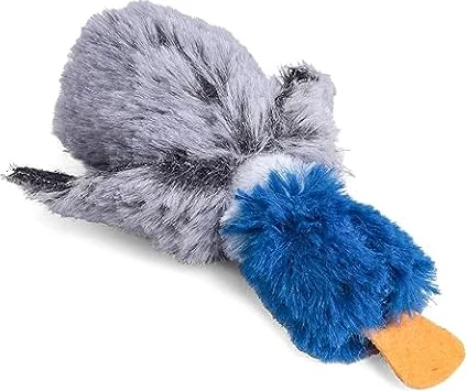 Petface Catkins Dudley Duck Plush Cat Toy, Filled with Catnip (Pack of 1)
