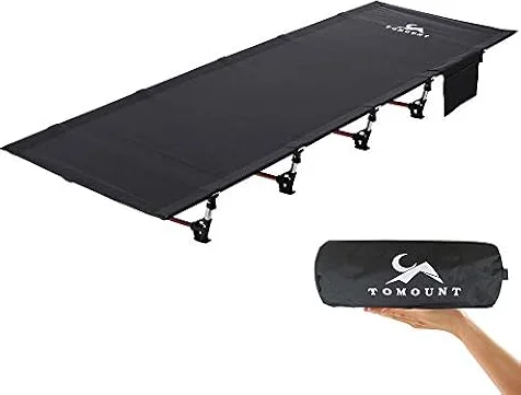 FreiZelt Camping Cot Folding Bed Lightweight Aluminum Poles Compact Portable Camp Bed Easy to Build Resilient for Tents