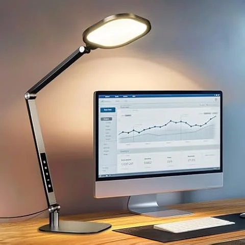 LitONES LED Desk Lamp for Home Office, 1200LM Dimmable Swing Arm Desk Light