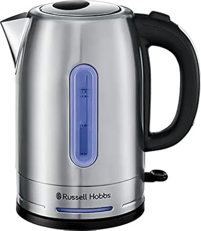 Russell Hobbs Quiet Boil Kettle, 1.7L, Stainless Steel, Rapid Boil, 26300