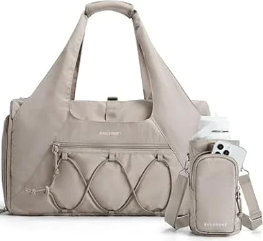 BAGSMART 25L Womens Gym Bag, Shoes Wet Compartment, Sports Duffle for Yoga