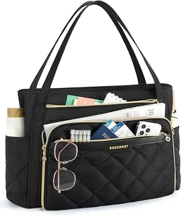 bagsmart Laptop Tote Bag for Women, 15.6" Teacher Work Bag Briefcase