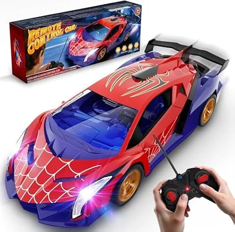 Mirthigig Remote Control Car 1:18 with Flash Lights, 2.4GHz Drift RC Cars, Boys Toys Gifts Games Birthday Present for 3 4 5 6 7 8 9 10 Year Old Boys Kids Toys Age 3-12
