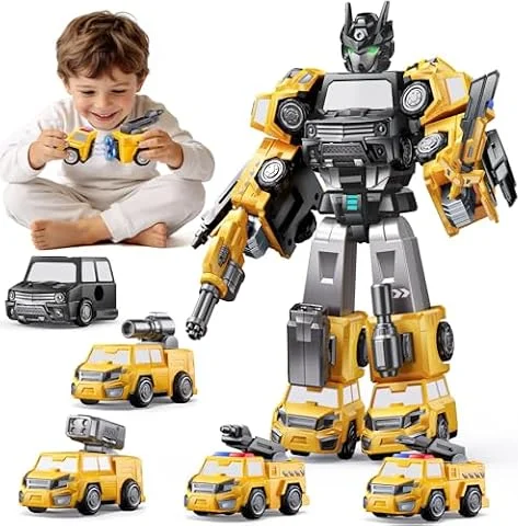 Transforming Boys Toys Age 5 6 7 8,Magnetic Transform Robot Toy for Kids