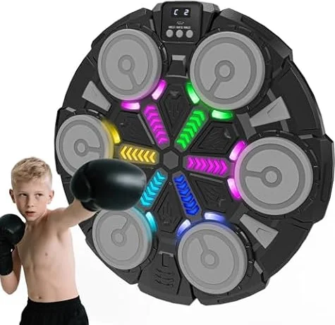 Music Punching Machine, Bluetooth Wall Punch Trainer for Kids Adults Family