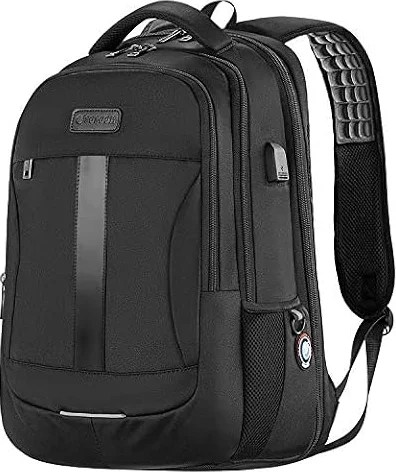 Laptop Backpack, Anti-Theft Business Travel Work Computer Rucksack with USB Charging Port, Large Lightweight College High School Bag for Boy Men Women (15.6inch)