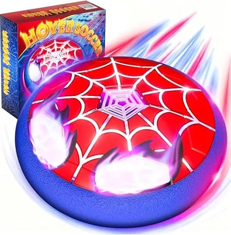 Hover Football Toys for 3-12 Year Old Boys, Football Gifts for Boy with Flashing Eyes & Web, 3 4 5 6 7 8 Year Old Boys Gifts Kids Toys Age 3-9 Indoor Outdoor Toy Birthday Present Easter Gift for Kid