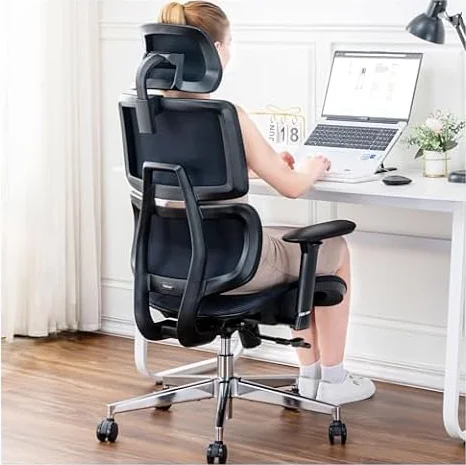 TONFARY Ergonomic Mesh Office Chair with Adjustable Seat Depth, Big & Tall