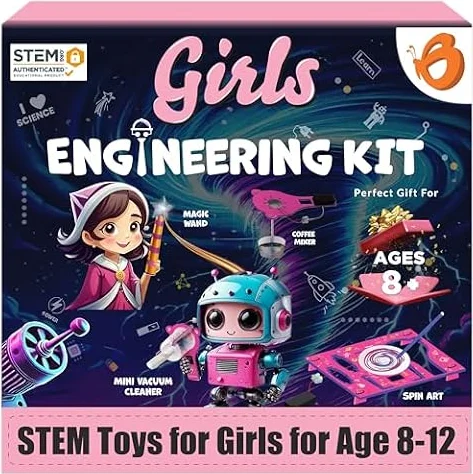 Butterfly EduFields 100+ Girls Engineering Science Kit for kids ages 8-12