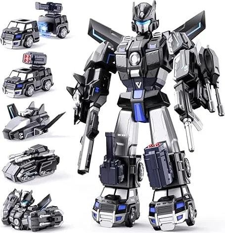 Transforming Boys Toys Age 5 6 7 8,Magnetic Transform Robot Toy for Kids