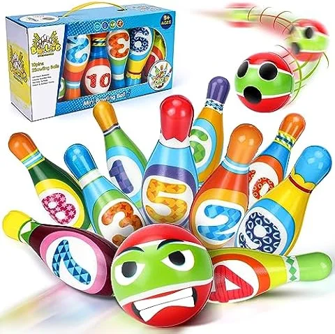 3-6 Year Old Boy Girl Toddler Toys: Kids Early Educational Toy Gift Active Game for Kids Girls Boys Age 3 4 5 Toddler Birthday Present Gift Party Games Bowling Set Toy for 3-5 Year Olds Kid Chil