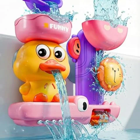 Toddler Bath Toys for 1 2 Year Old: Pink Toys for 1-3 Year Old Girls Gifts