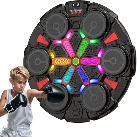Music Punching Machine, Bluetooth Wall Punch Trainer for Kids Adults Family