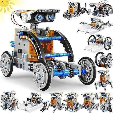 STEM 13-in-1 Solar Robot Kit,Building Robotic Toy,DIY Science Kits for Kid